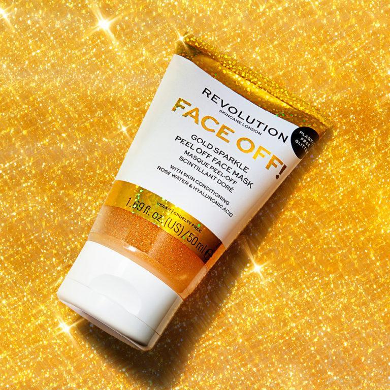 Face Off! Gold Sparkle Peel Off Face Mask