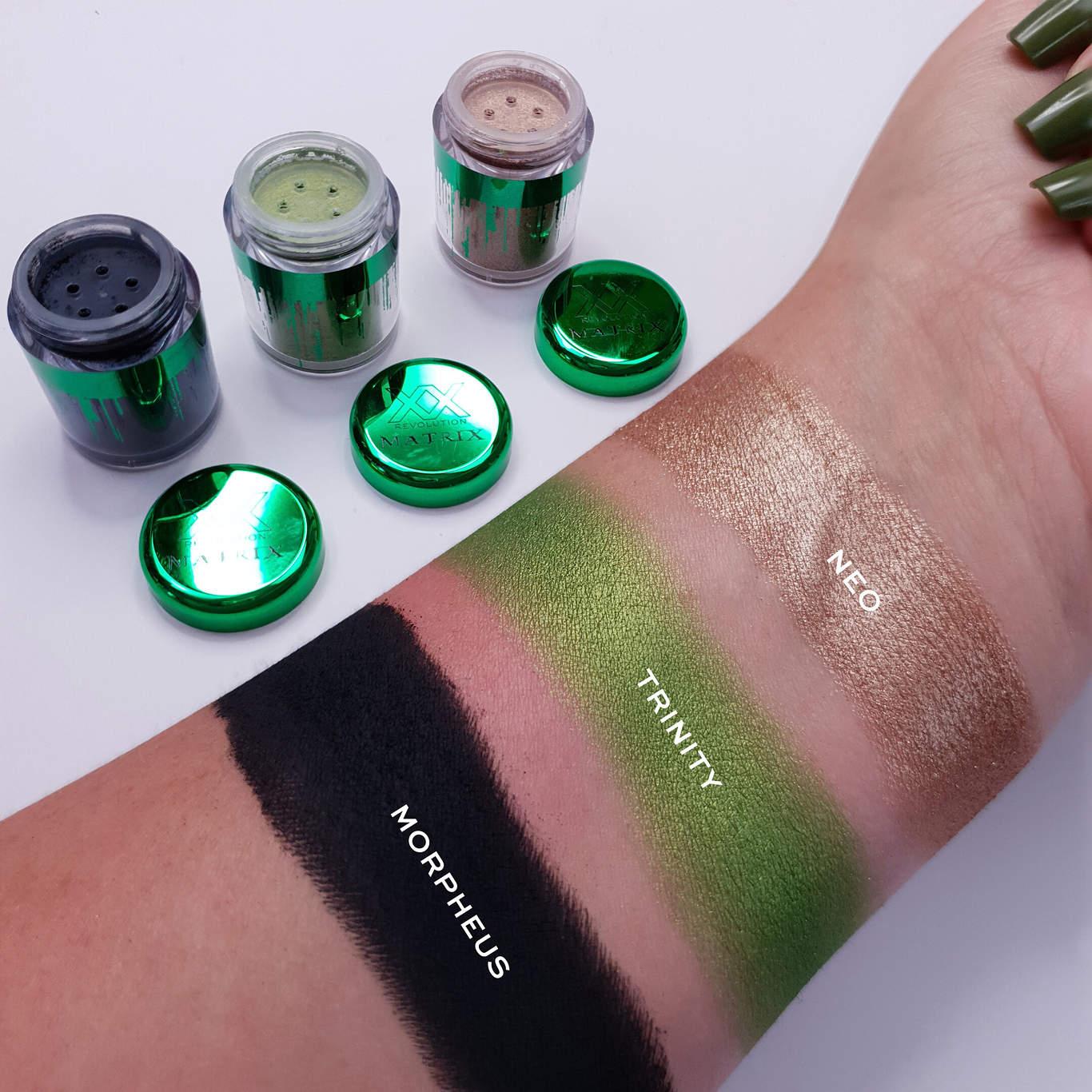 XX Recolution The Matrix Collection Anomaly Loose Pigment Set Arm Swatches