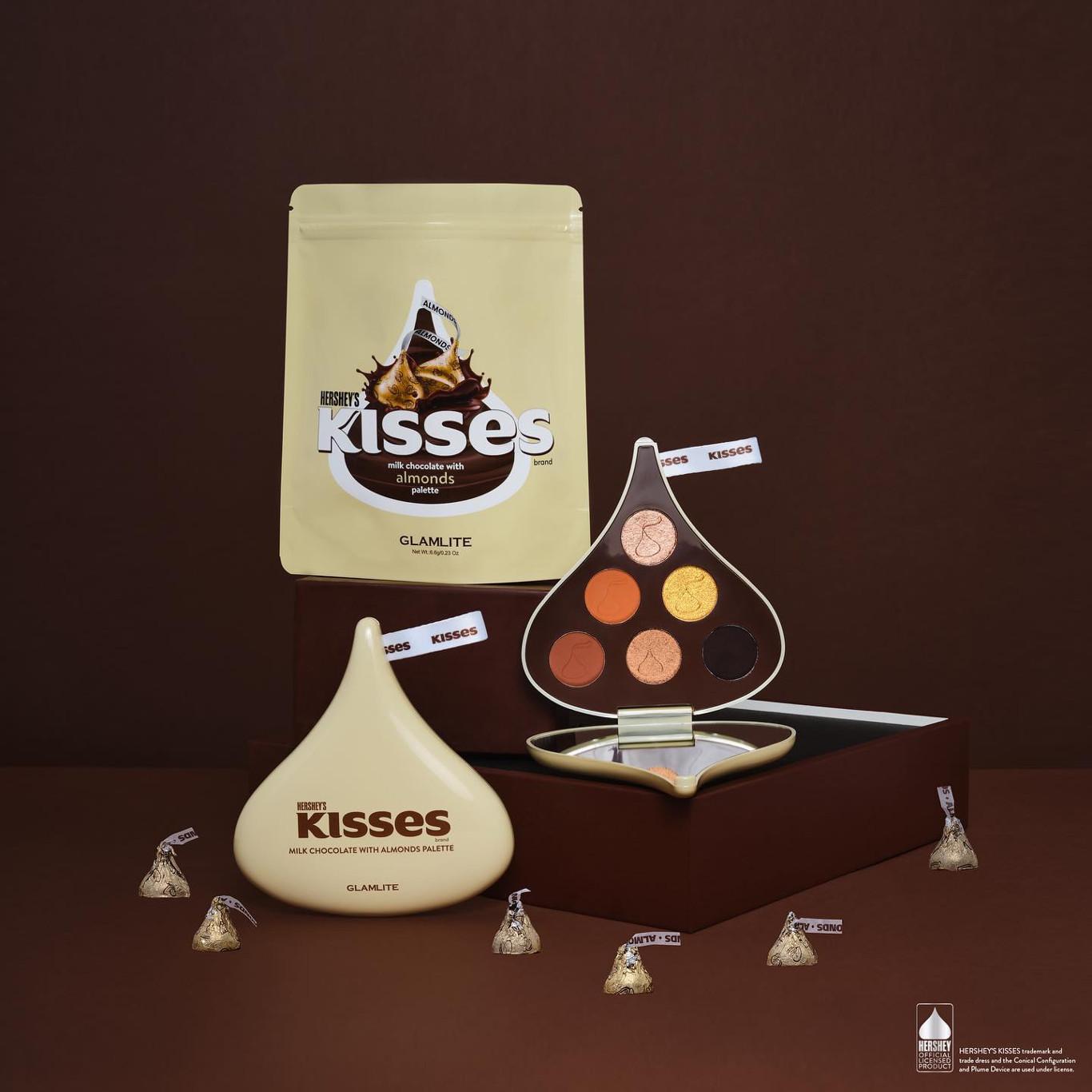 GlamLite Hersheys Kisses Collection Milk Chocolate with Almonds Palette Promo