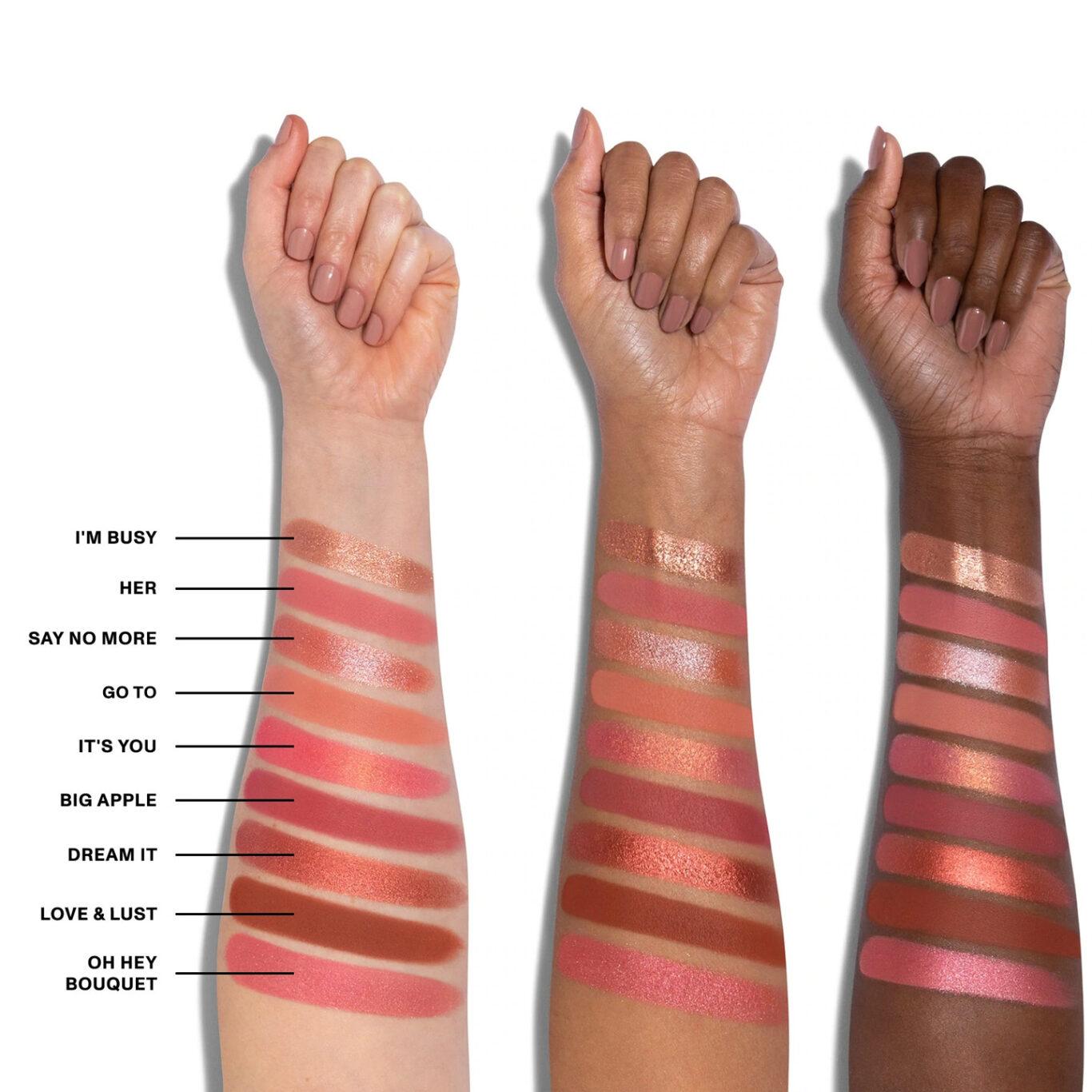 Morphe Making You Blush Collection 9p Petal Passion Artistry Palette Arm Swatches